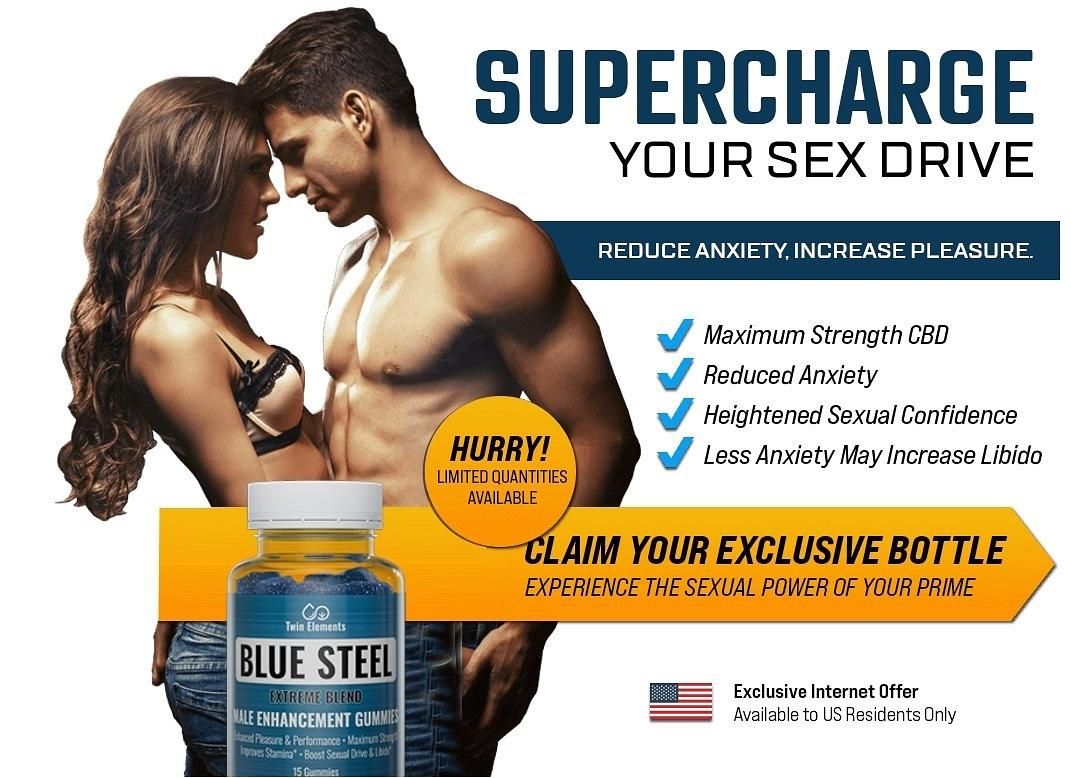 Blue Steel Male Enhancement Gummies longer-lasting erections