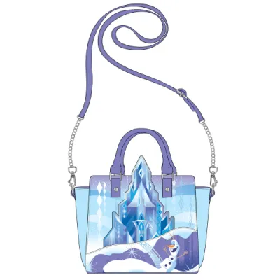 DISNEY - Frozen Castle - Sac bandoulière LoungeFly &#39;25x22x6cm&#39;