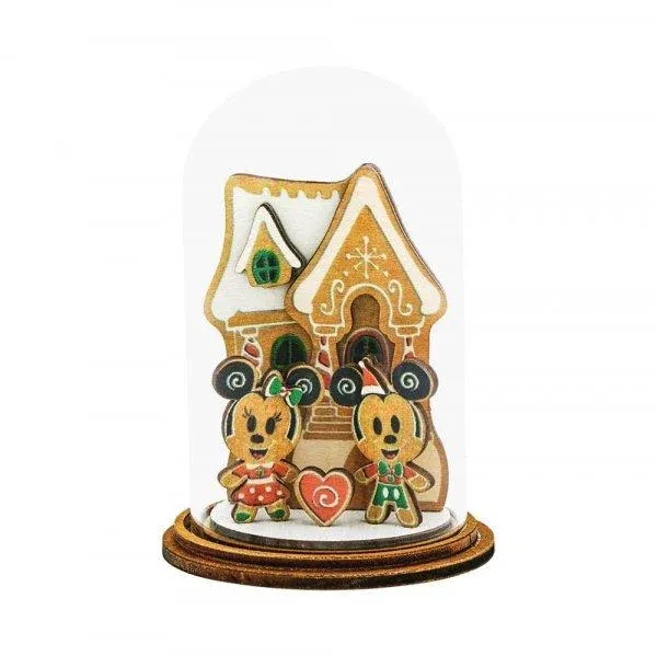 DISNEY - Mickey &amp; Minnie Gingerbread - Décoration à poser&#39;9x5x5cm&#39;