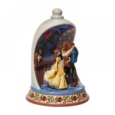 DISNEY Traditions - Beauty &amp; the Beast Diorama - Statuette Enesco 20cm