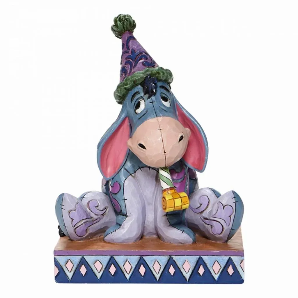 DISNEY Traditions - Eeyore with Birthday Hat &#39;14.5x9x10cm&#39;