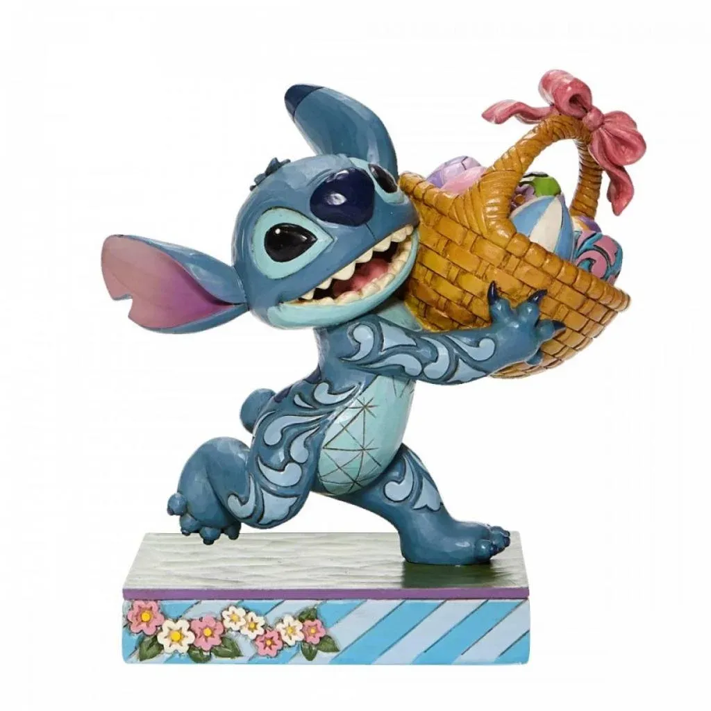 DISNEY Traditions - Stitch with Easter Basket &#39;14.5x9.5x14cm&#39;