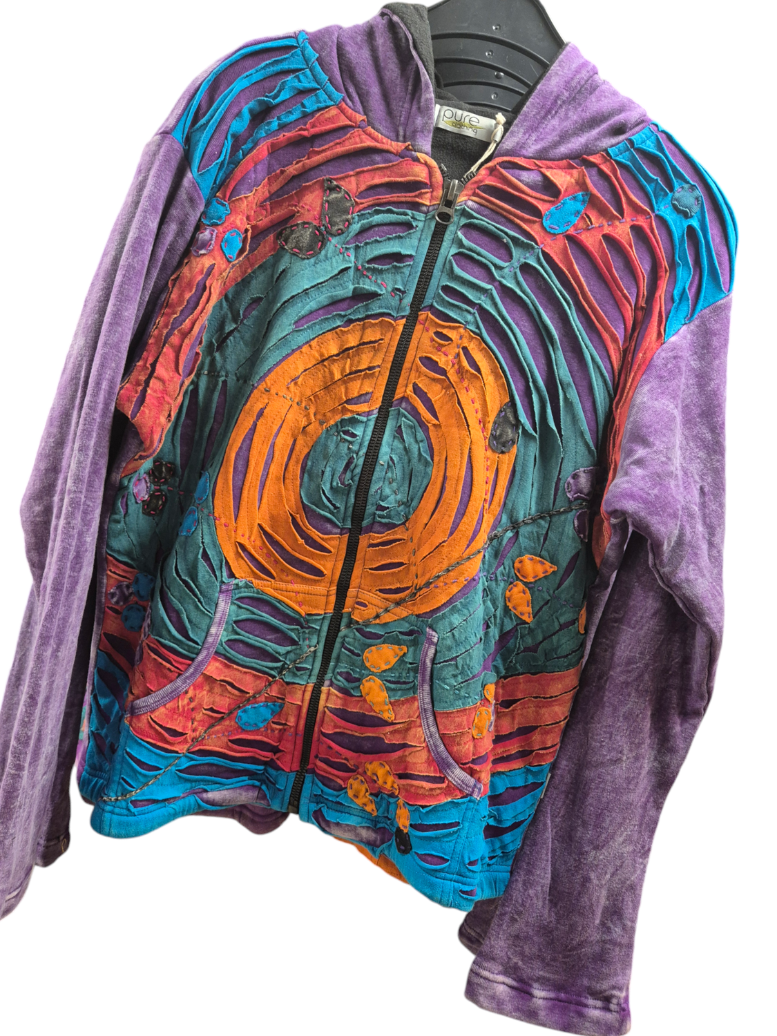 Nepal hippie vest met fleece