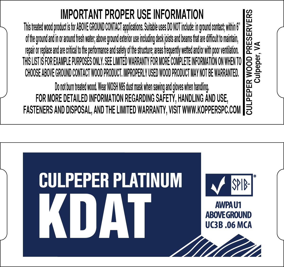 TAG #37 Platinum KDAT MCA .06 Above Ground