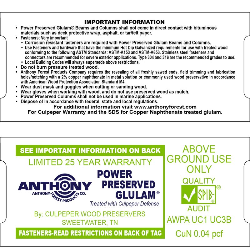 ANTHONY FOREST CULPEPER DEFENSE