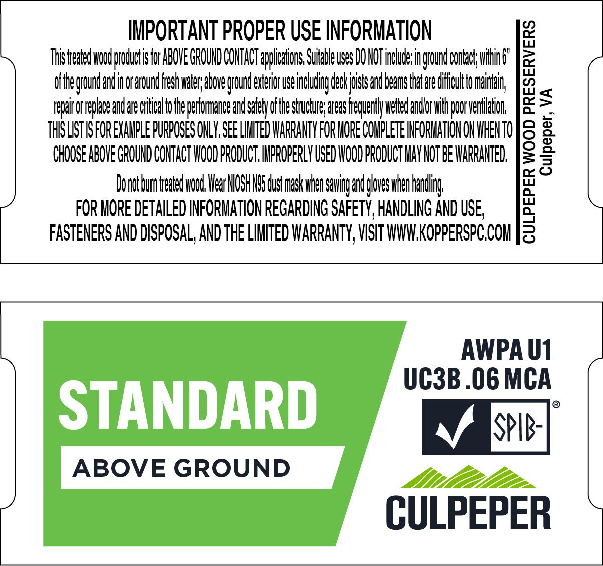 TAG #5 Standard MCA .06 Above Ground