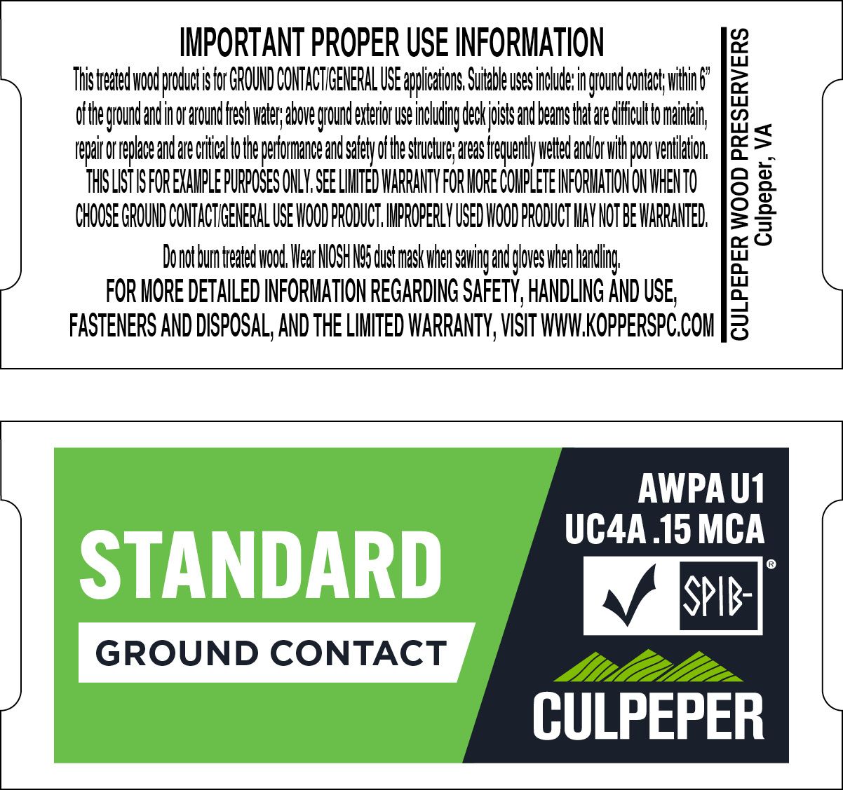 TAG #6 Standard MCA .15 Ground Contact