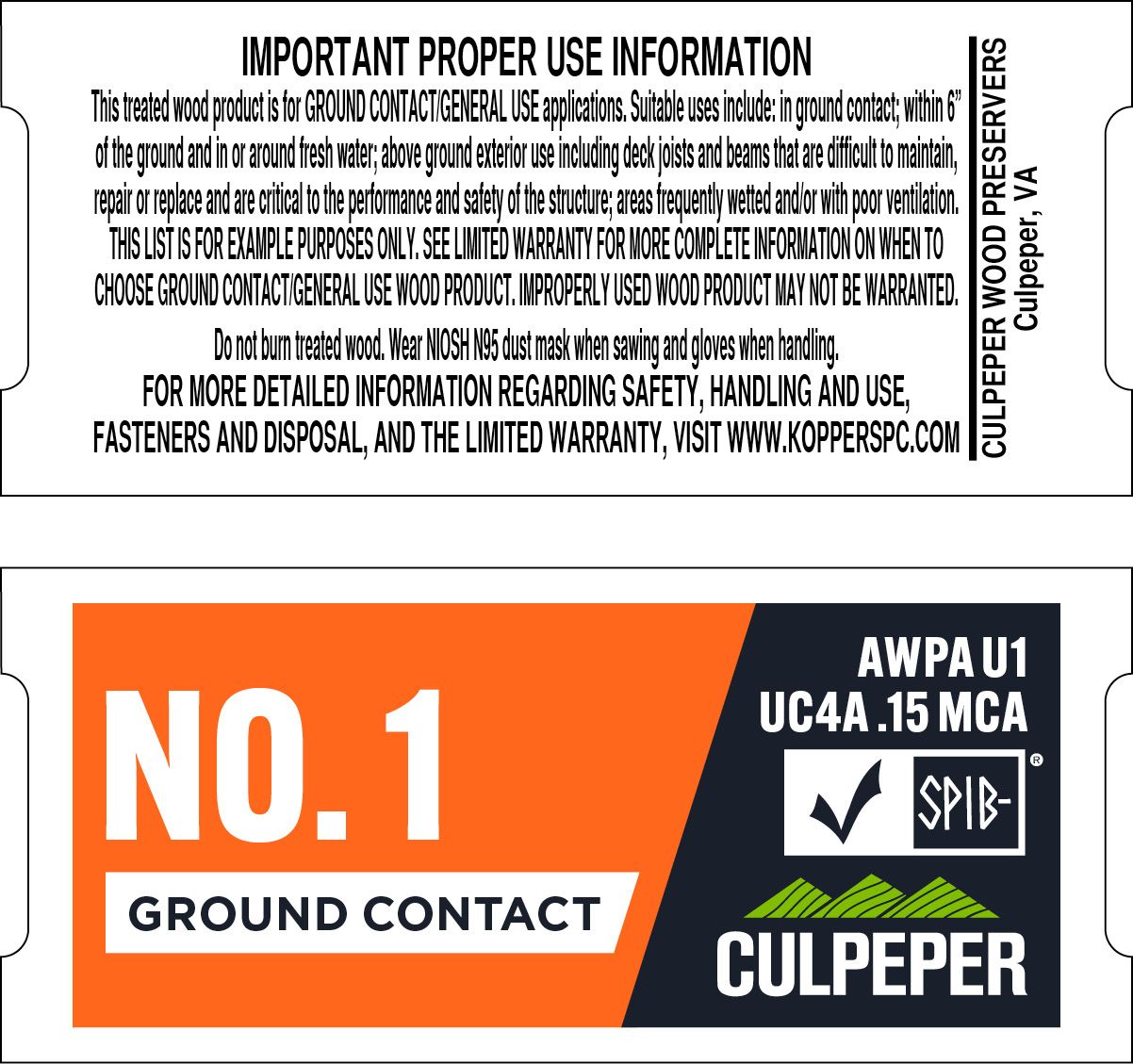Tag #12 No. 1 MCA .15 Ground Contact