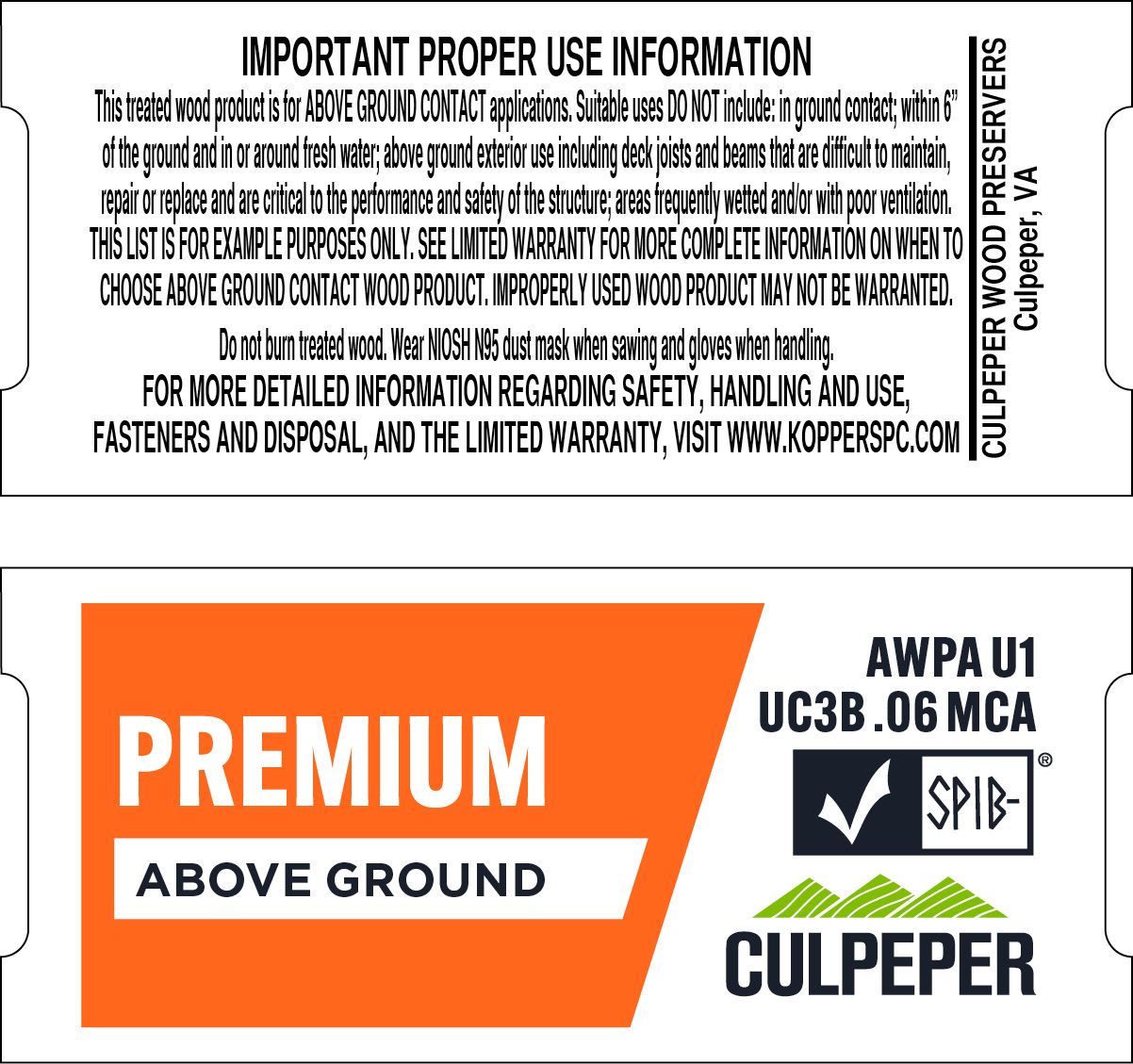 TAG #15 Premium MCA .06 Above Ground