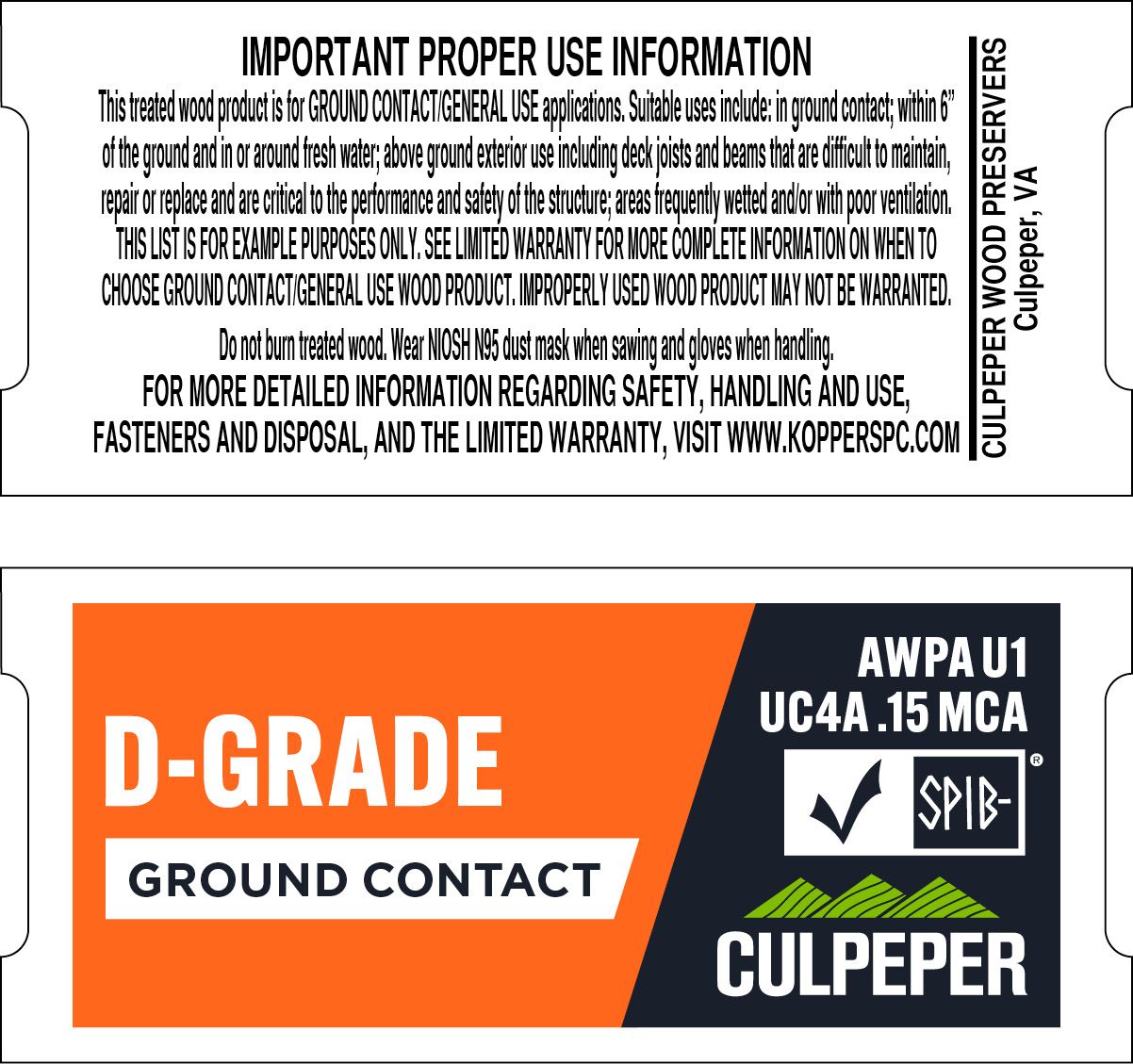 TAG #20 D-Grade MCA .15 Ground Contact
