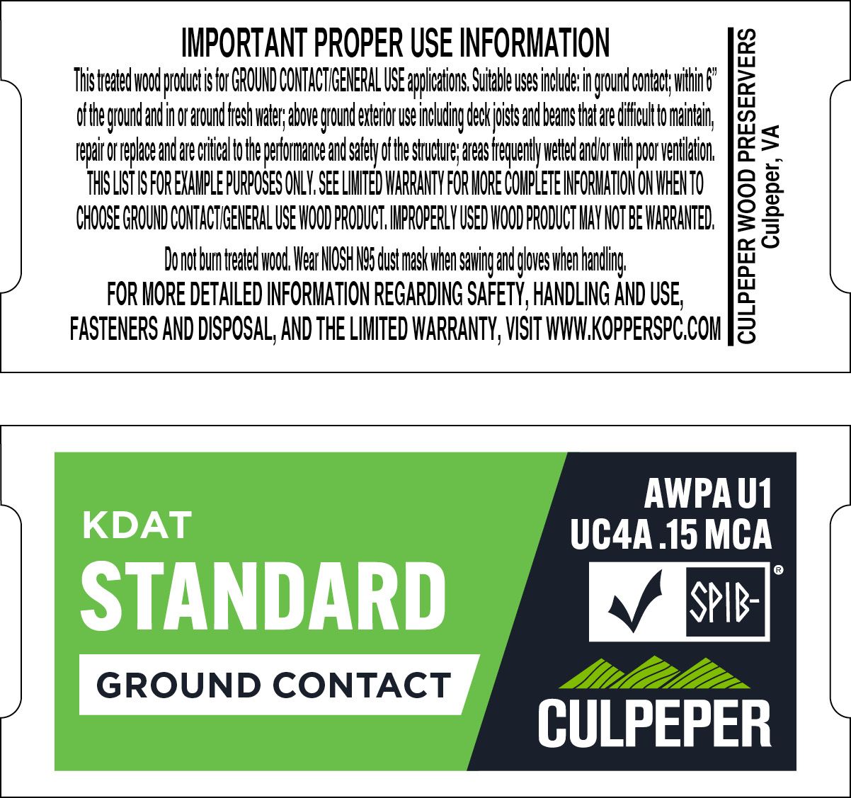 TAG #8 Standard KDAT MCA .15 Ground Contact
