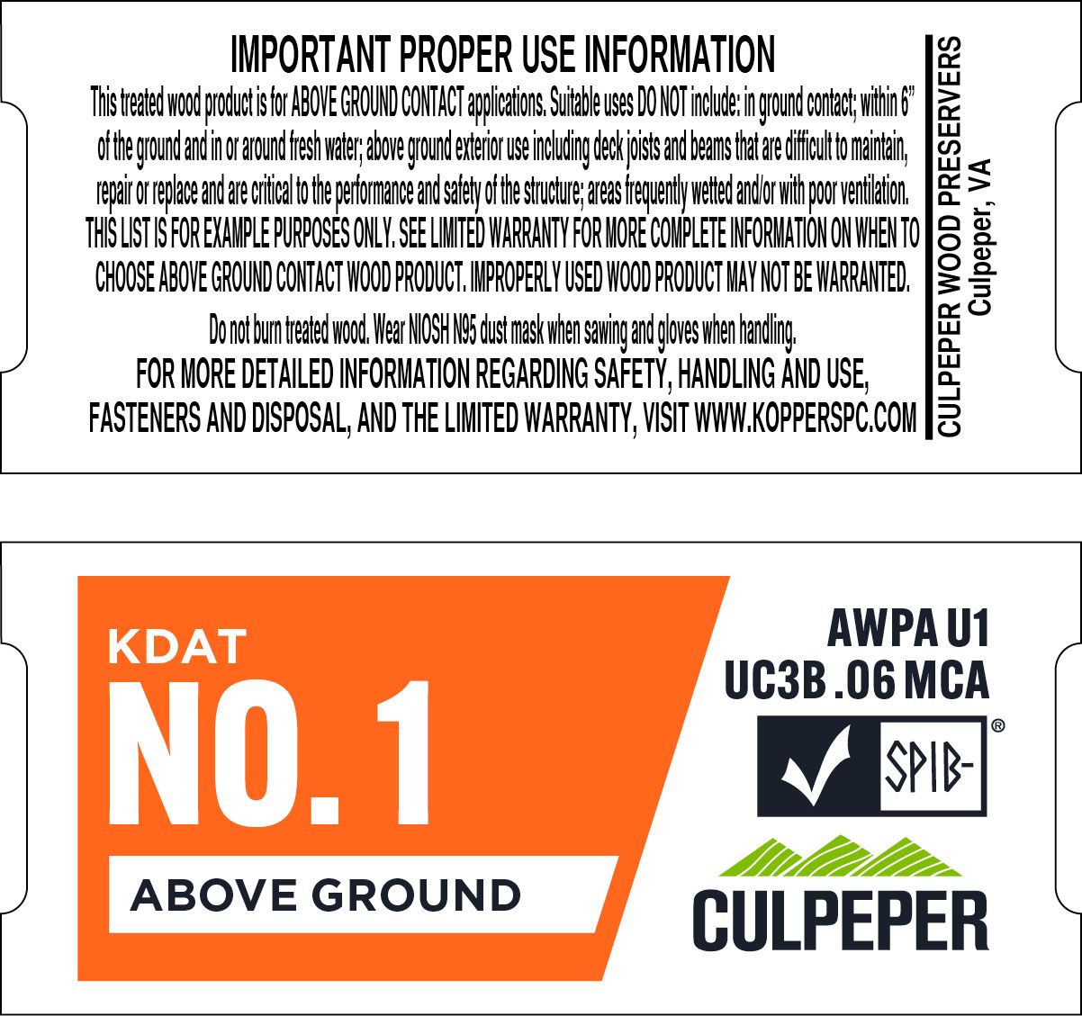 TAG #13 No. 1 KDAT MCA .06 Above Ground