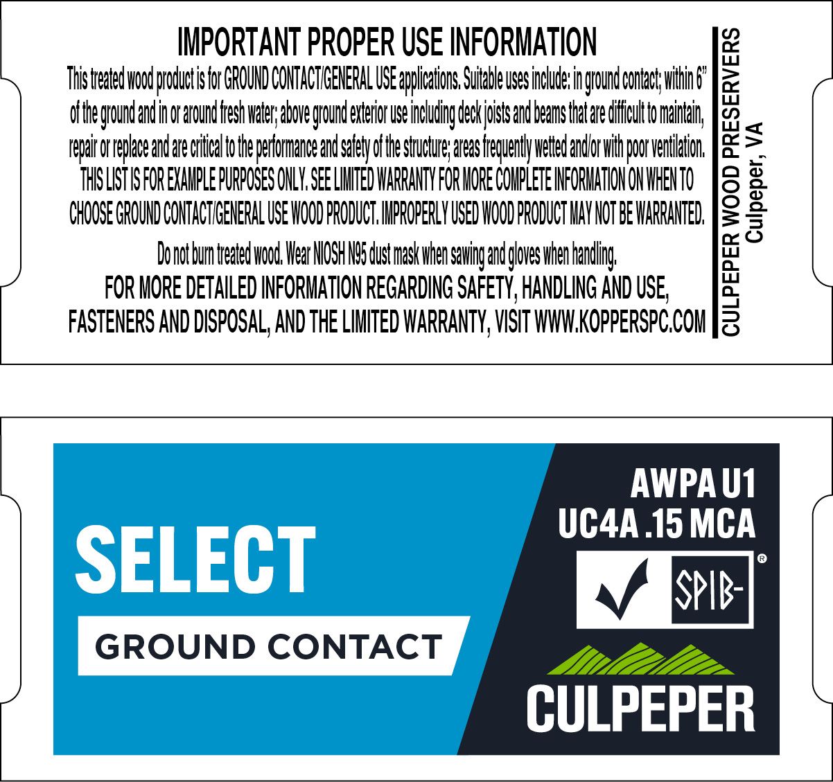 TAG #40 SELECT MCA .15 Ground Contact