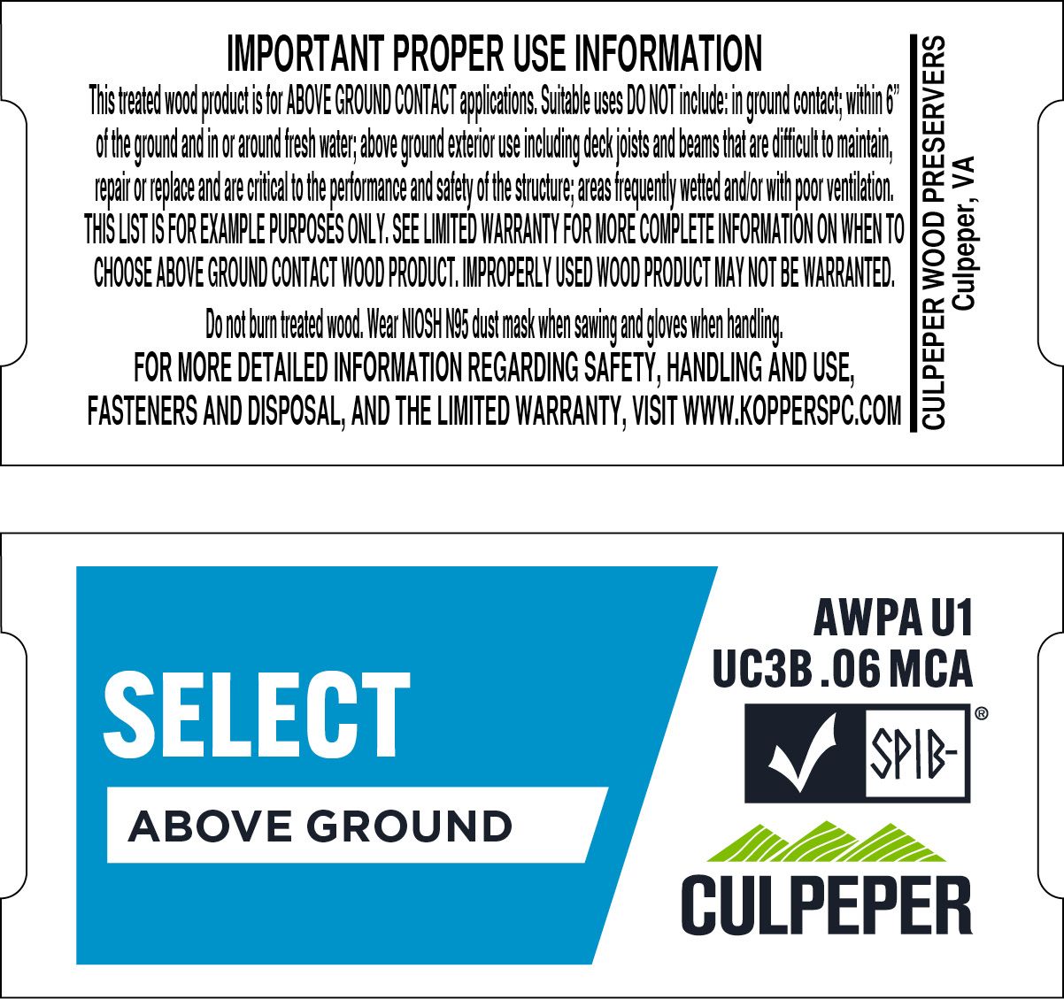 TAG #39 SELECT MCA .06 Above Ground