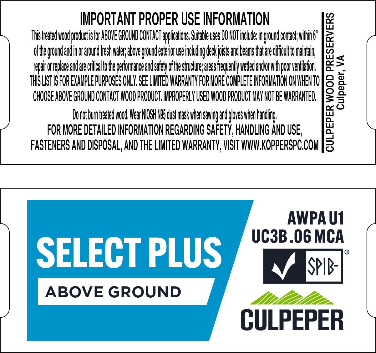 TAG #43 SELECT Plus MCA .06 ABOVE GROUND