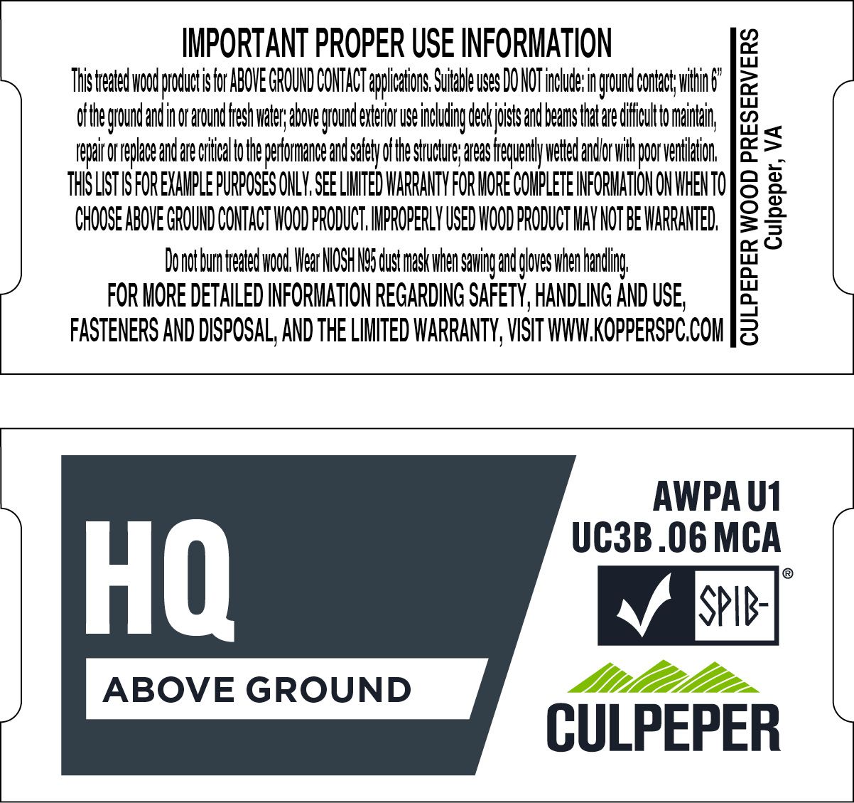 TAG #31 HQ MCA .06 Above Ground