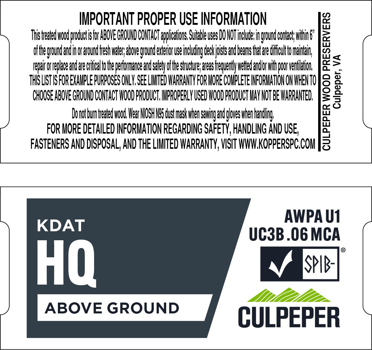 TAG #33 HQ KDAT MCA .06 Above Ground