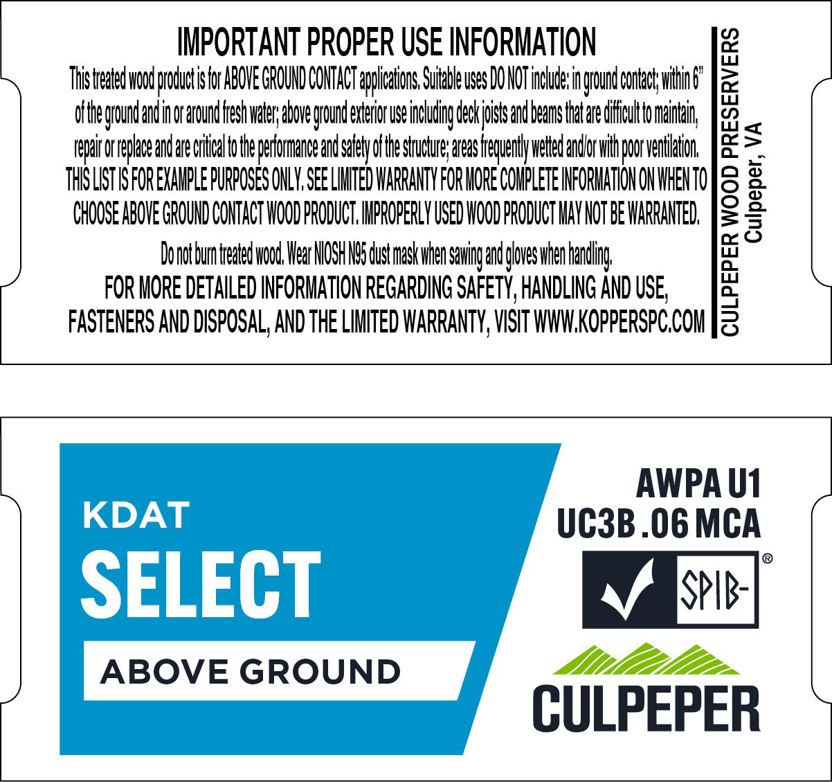 TAG #41 SELECT KDAT MCA .06 Above Ground