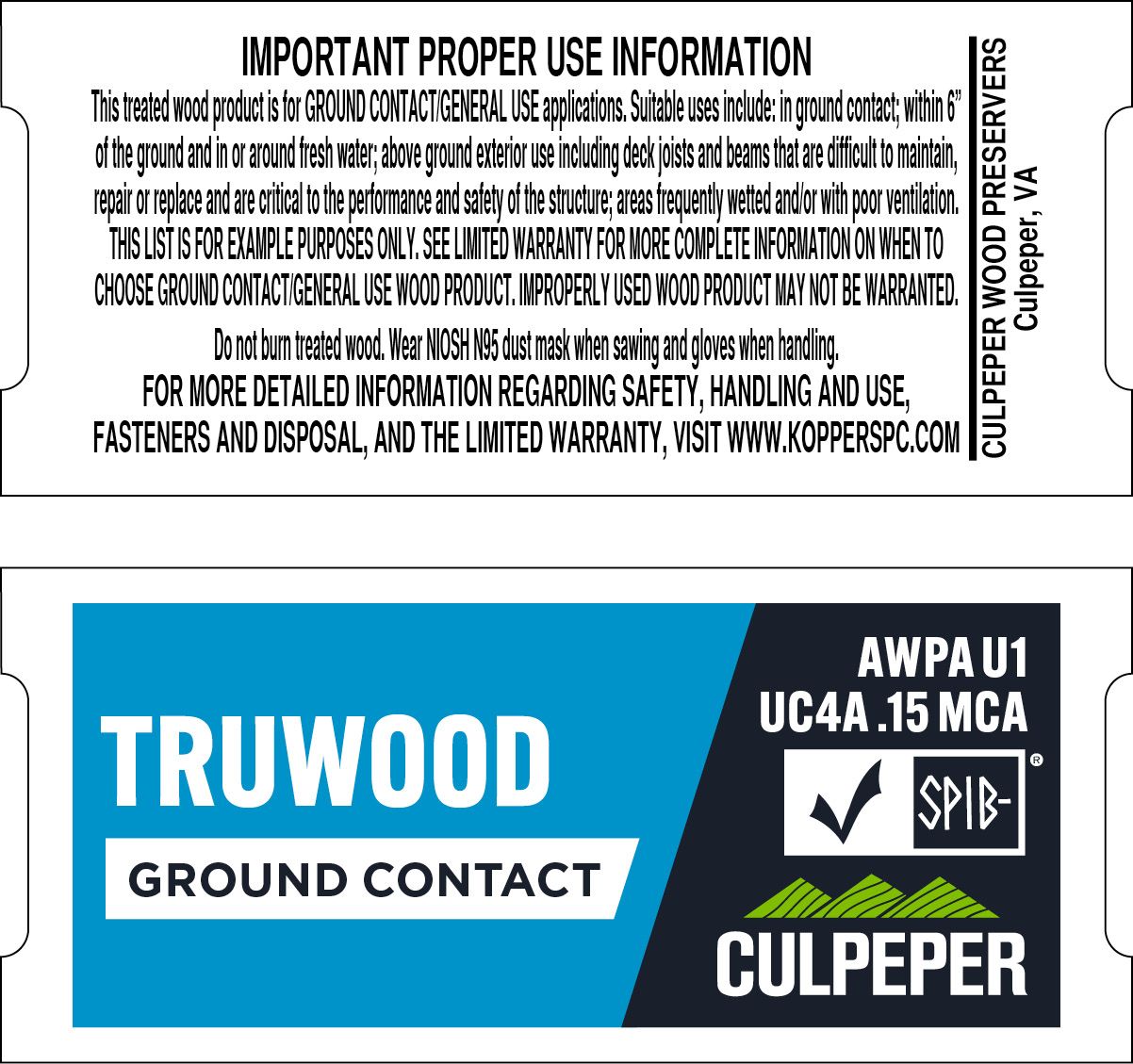 TAG #48 TruWood MCA .15 Ground Contact