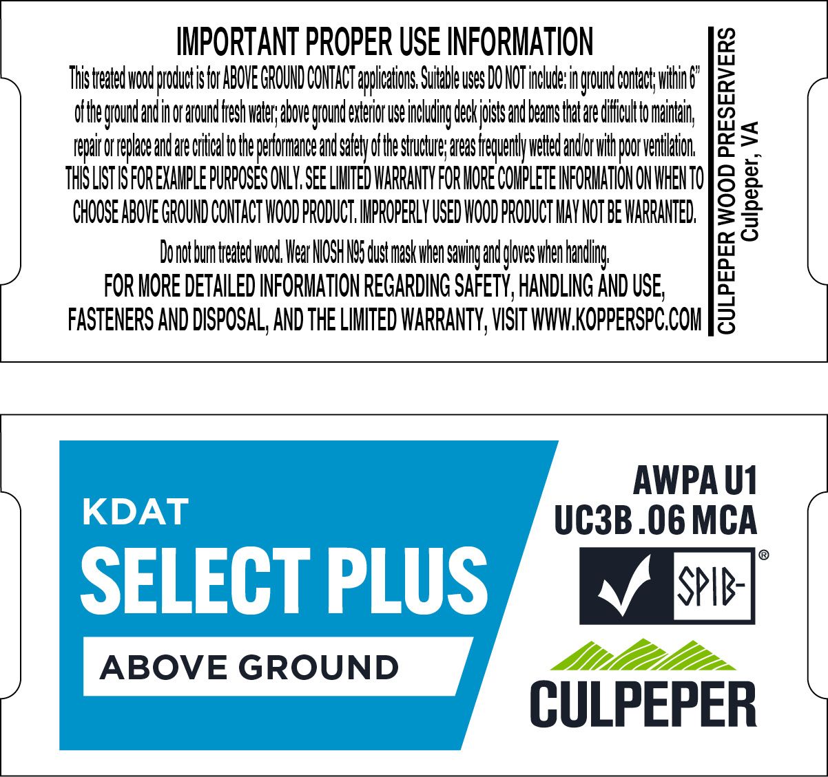 TAG #45 SELECT Plus KDAT MCA .06 Above Ground