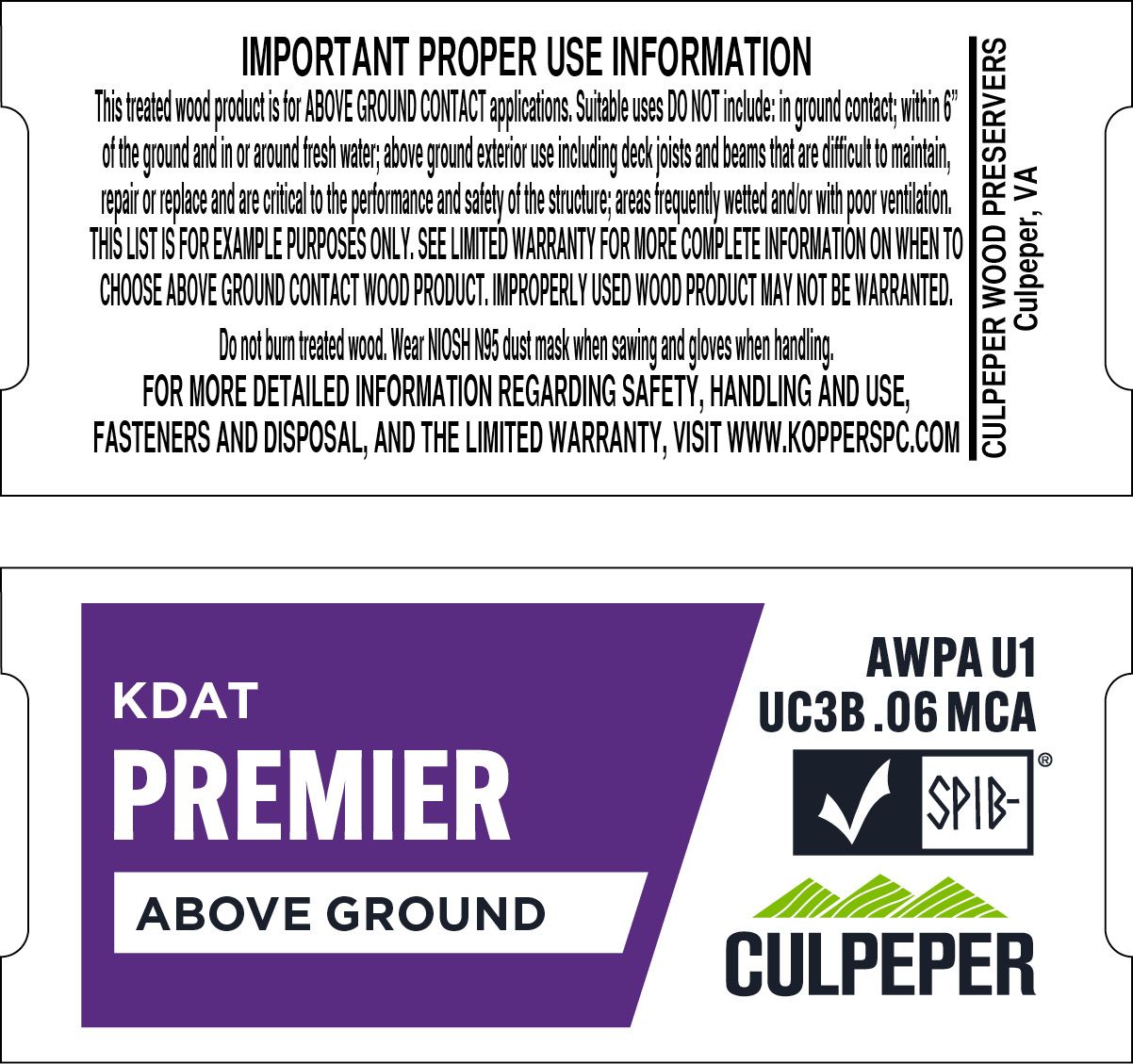 TAG #53 Premier KDAT MCA .06 Above Ground