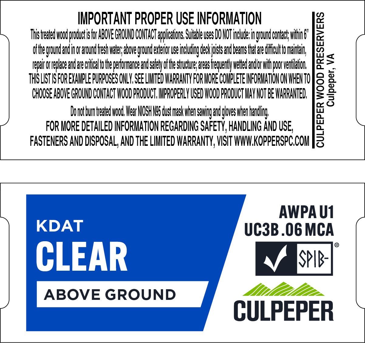 TAG #57 Clear KDAT MCA .06 Above Ground