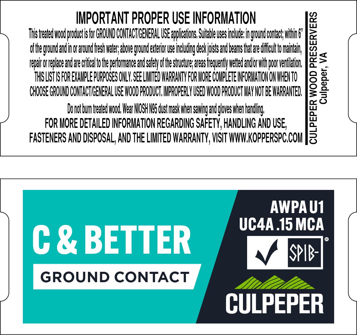 TAG #64 C &amp; Better MCA .15 Ground Contact
