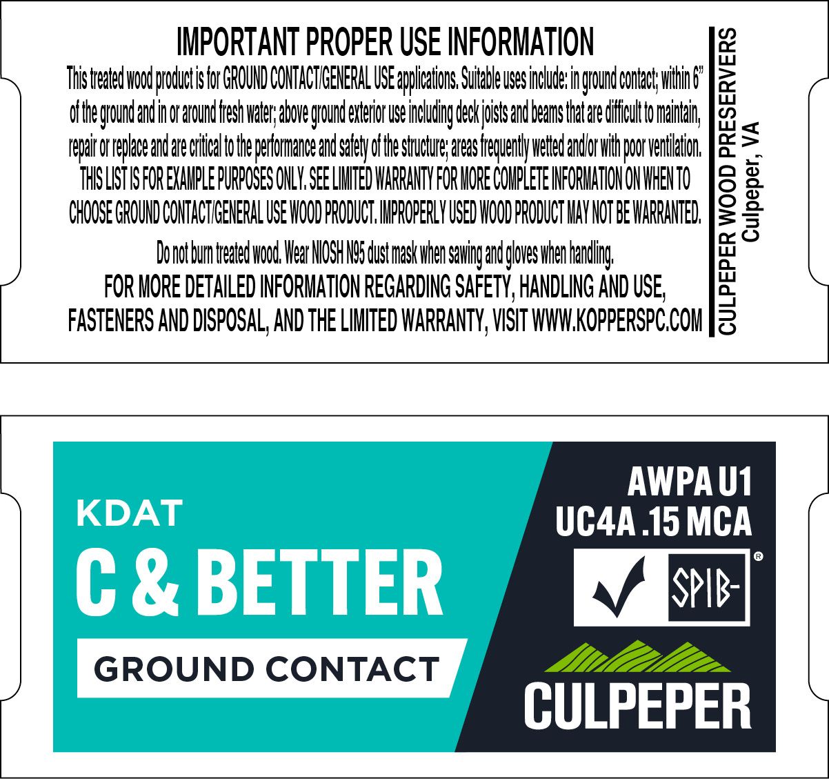 TAG #66 C &amp; Better KDAT MCA .15 Ground Contact