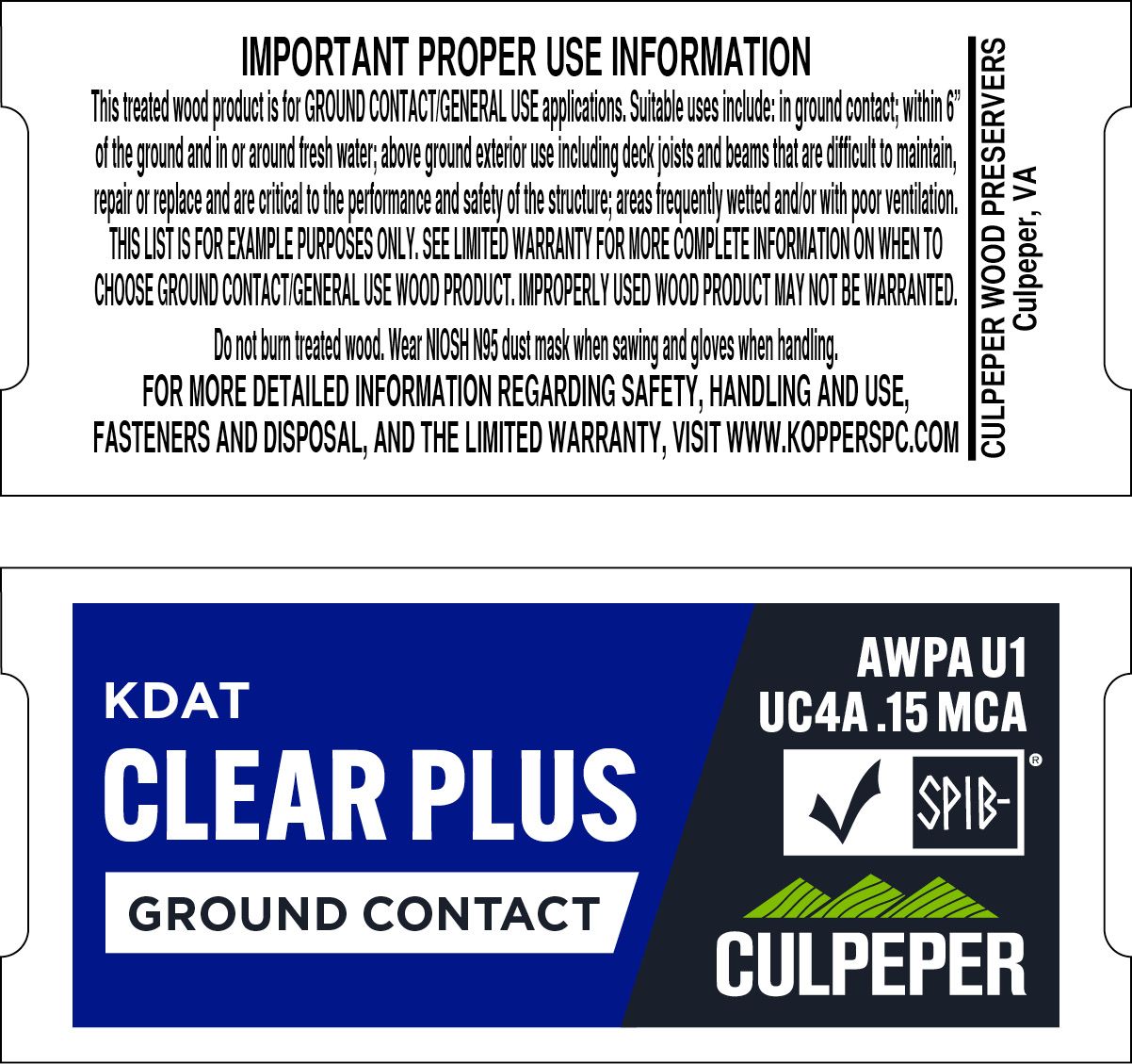 TAG #62 Clear Plus KDAT MCA .15 Ground Contact