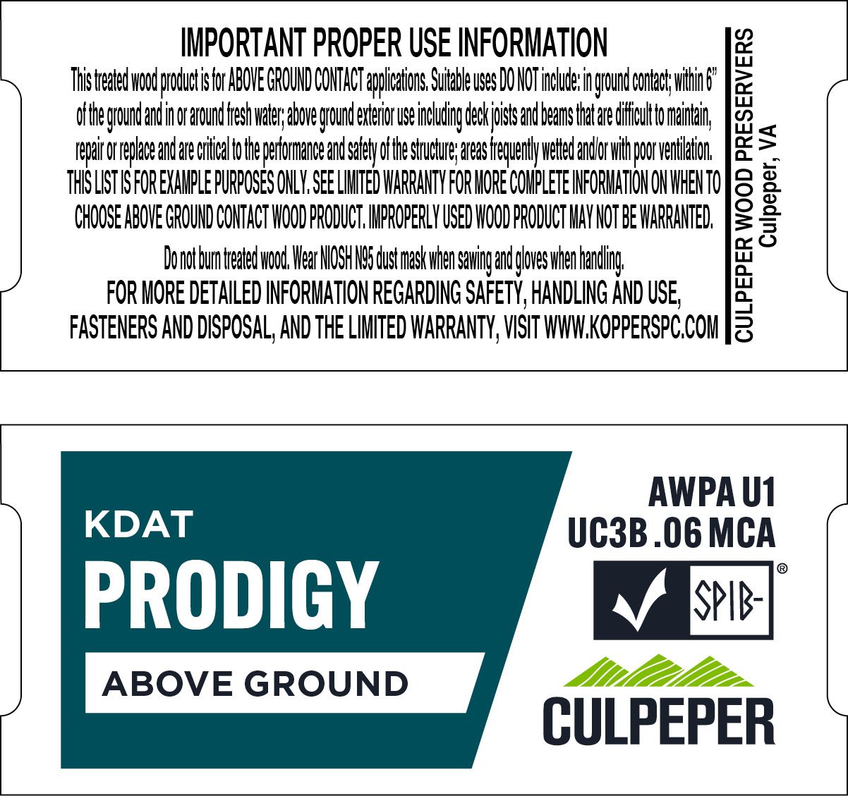 TAG #69 Prodigy KDAT MCA .06 Above Ground