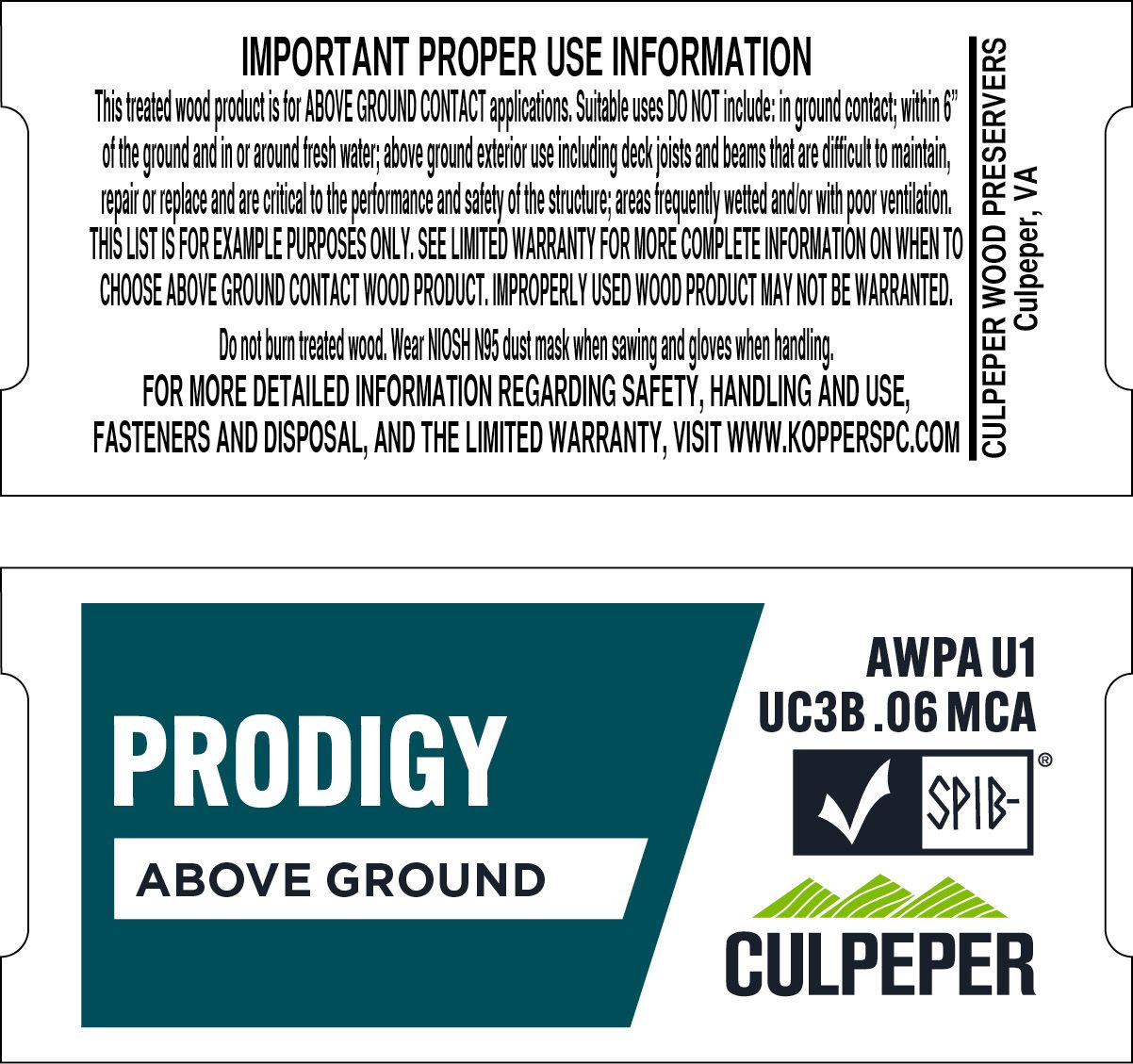 TAG #67 Prodigy MCA .06 Above Ground