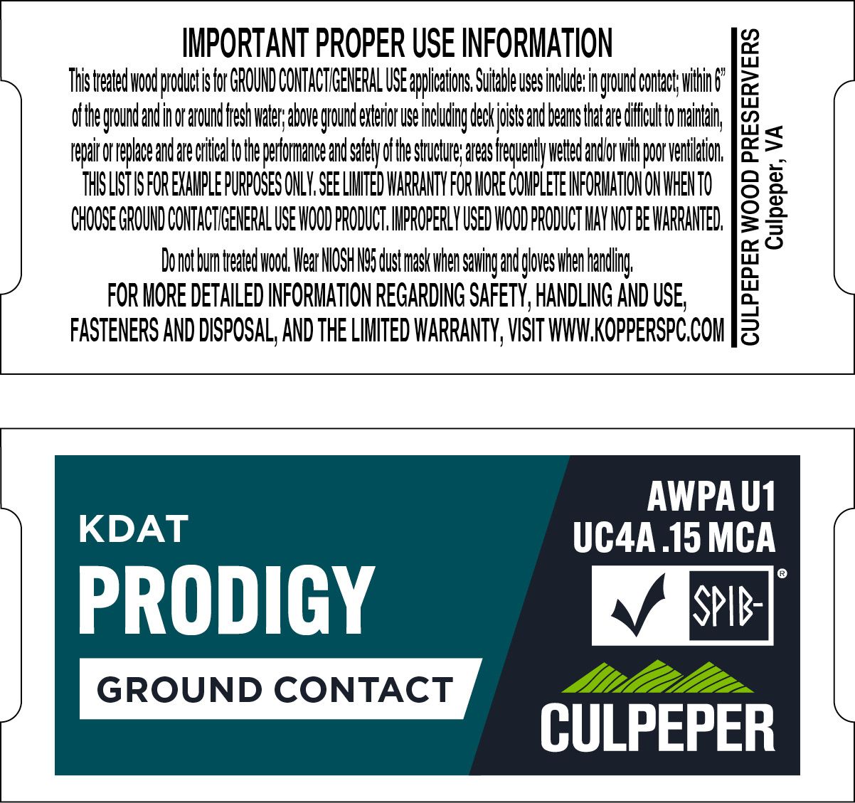TAG #70 Prodigy KDAT MCA .15 Ground Contact
