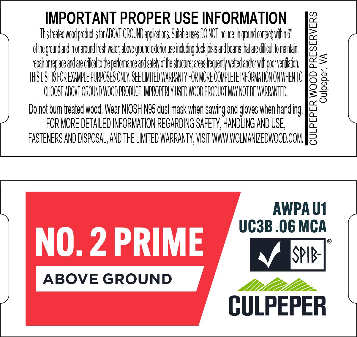 TAG 93 No. 2 Prime MCA .06 Above Ground