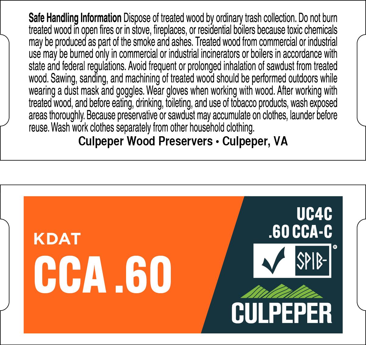 TAG #109 CCA .60 KDAT