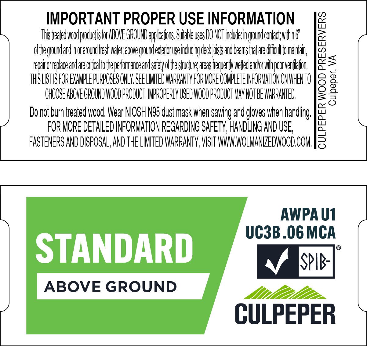 TAG 95 Tag # 5 Standard MCA .06 Above Ground
