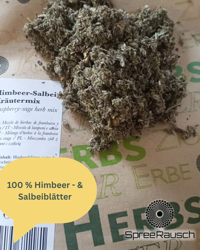 HIMBEER meets SALBEI, 45 g | Fruchtig-krautiger Kräuterblend