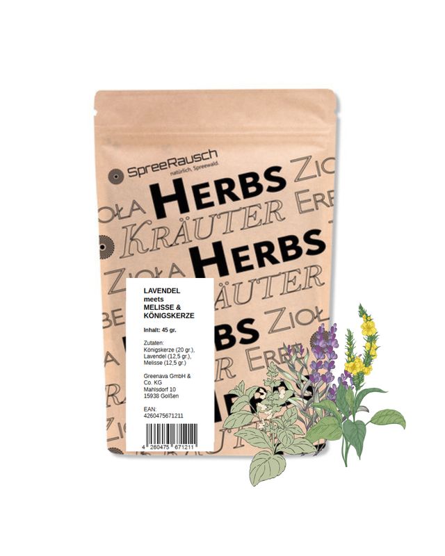 LAVENDEL meets MELISSE &amp; KÖNIGSKERZE - 45 gr.