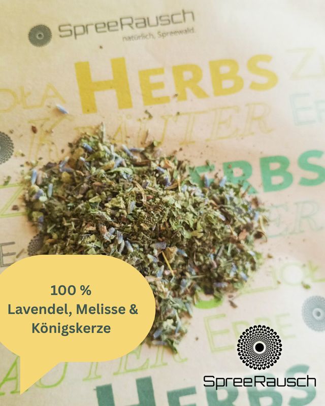 LAVENDEL meets MELISSE &amp; KÖNIGSKERZE – Kräuterblend, 45 g