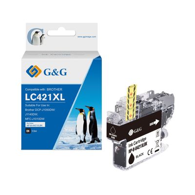 Brother LC 421 XL High Capacity Black Ink Cartridge