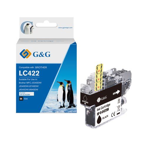 Compatible Brother LC 422 Black Ink Cartridge