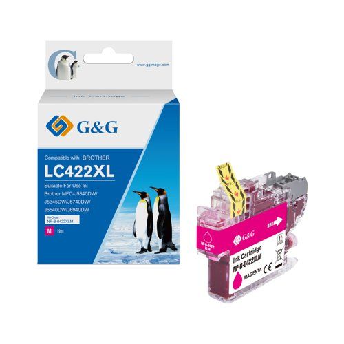 Compatible Brother LC 422 XL Magenta Ink Cartridge