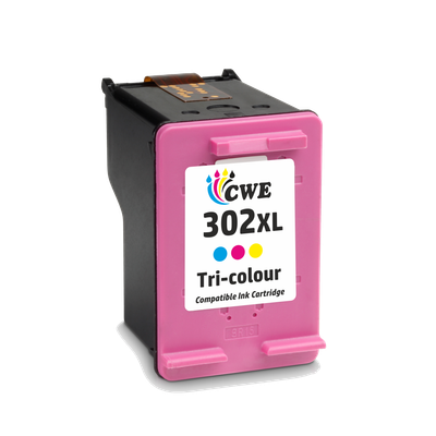 ​Remanufactured HP F6U68AE Hi Cap Tri-colour Ink Ctg HP 302 XL