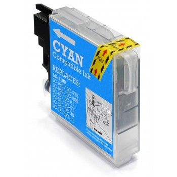 Brother LC 980 / 985 / 1100 Compatible Cyan