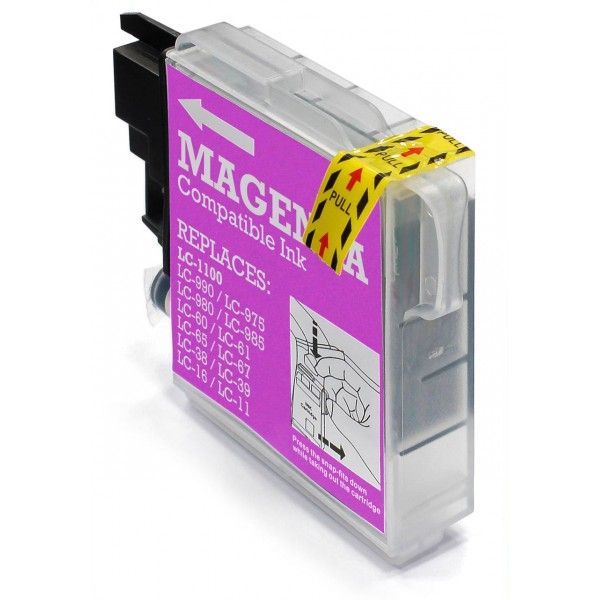 Brother LC 980 / 985 / 1100 Compatible Magenta