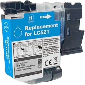 Brother LC521 Compatible Ink Cartridge Cyan