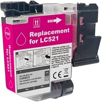 Brother LC521 Compatible Ink Cartridge Magenta