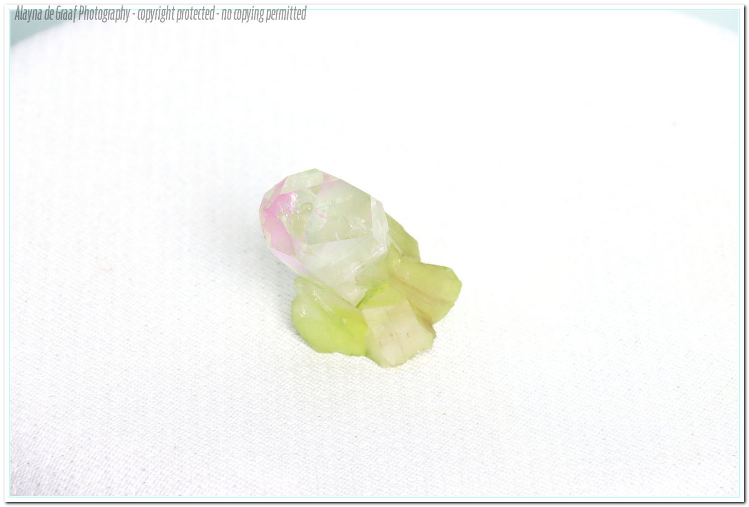Clear Quartz (heat treated to watermelon colour)