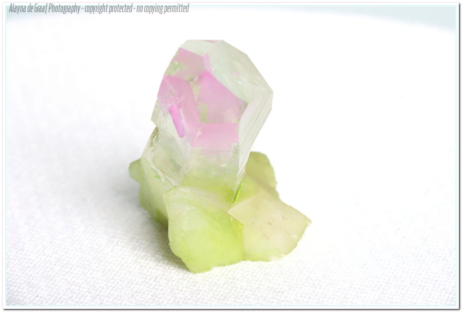 Clear Quartz (heat treated to watermelon colour)