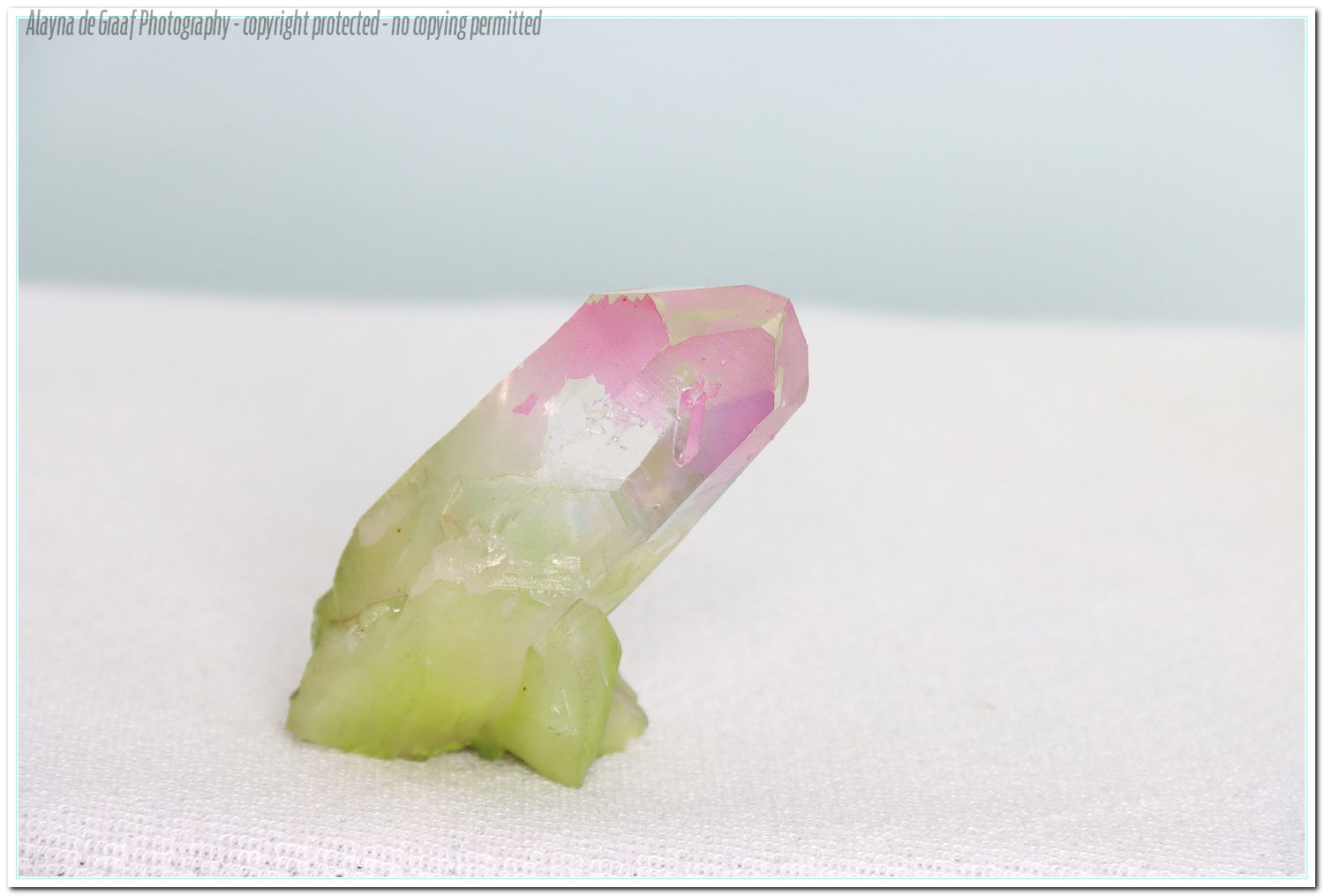 Clear Quartz (heat treated to watermelon colour)