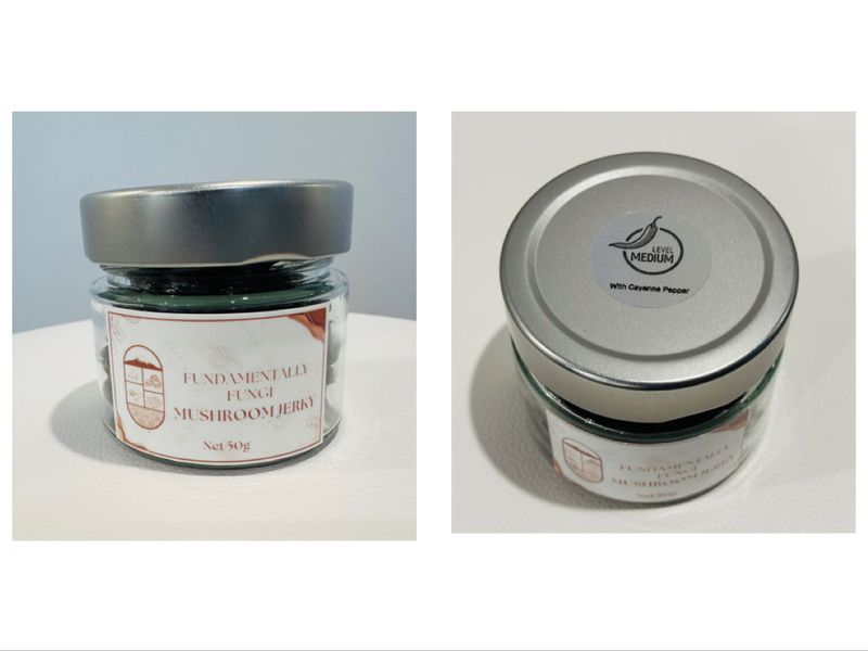 Mushroom Jerky Medium Spice (Jar)